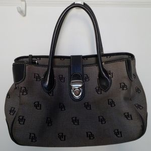 Authentic Vintage Dooney & Bourke Logo Canvas Purse